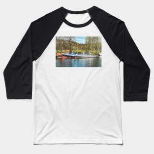 Old Boats On The Thames Baseball T-Shirt